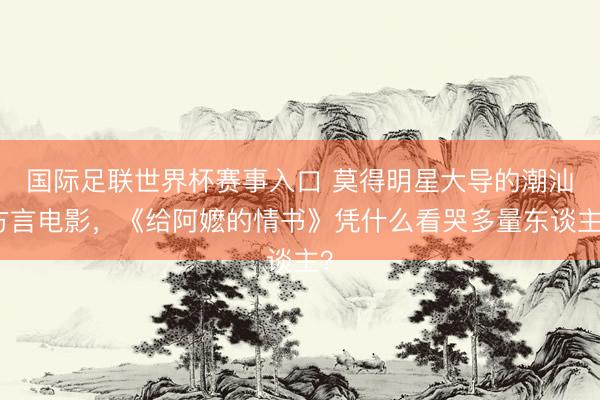 国际足联世界杯赛事入口 莫得明星大导的潮汕方言电影，《给阿嬷的情书》凭什么看哭多量东谈主？